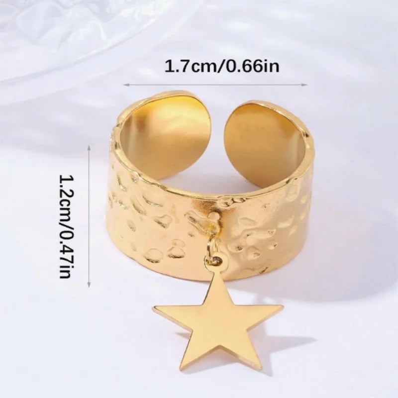 Star Charm Ring for Women