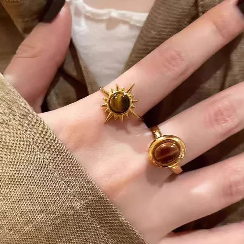 Tiger Eye Protection Ring
