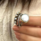 Bague de Style Vintage avec Perle
