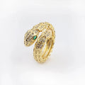 Golden Women's Snake Ring