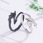 Silver Dragon Ring Men Women