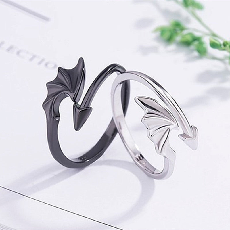 Silver Dragon Ring Men Women