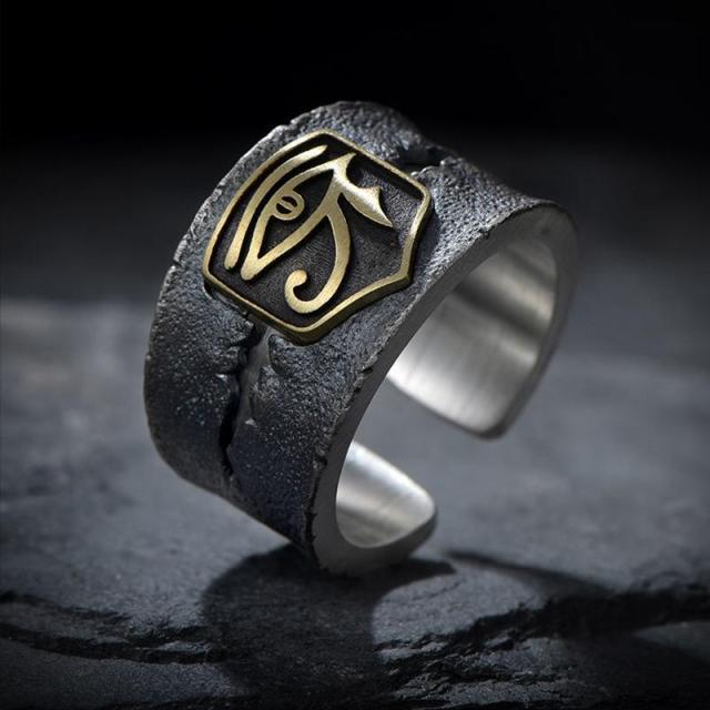 Egyptian Eye of Horus Ring