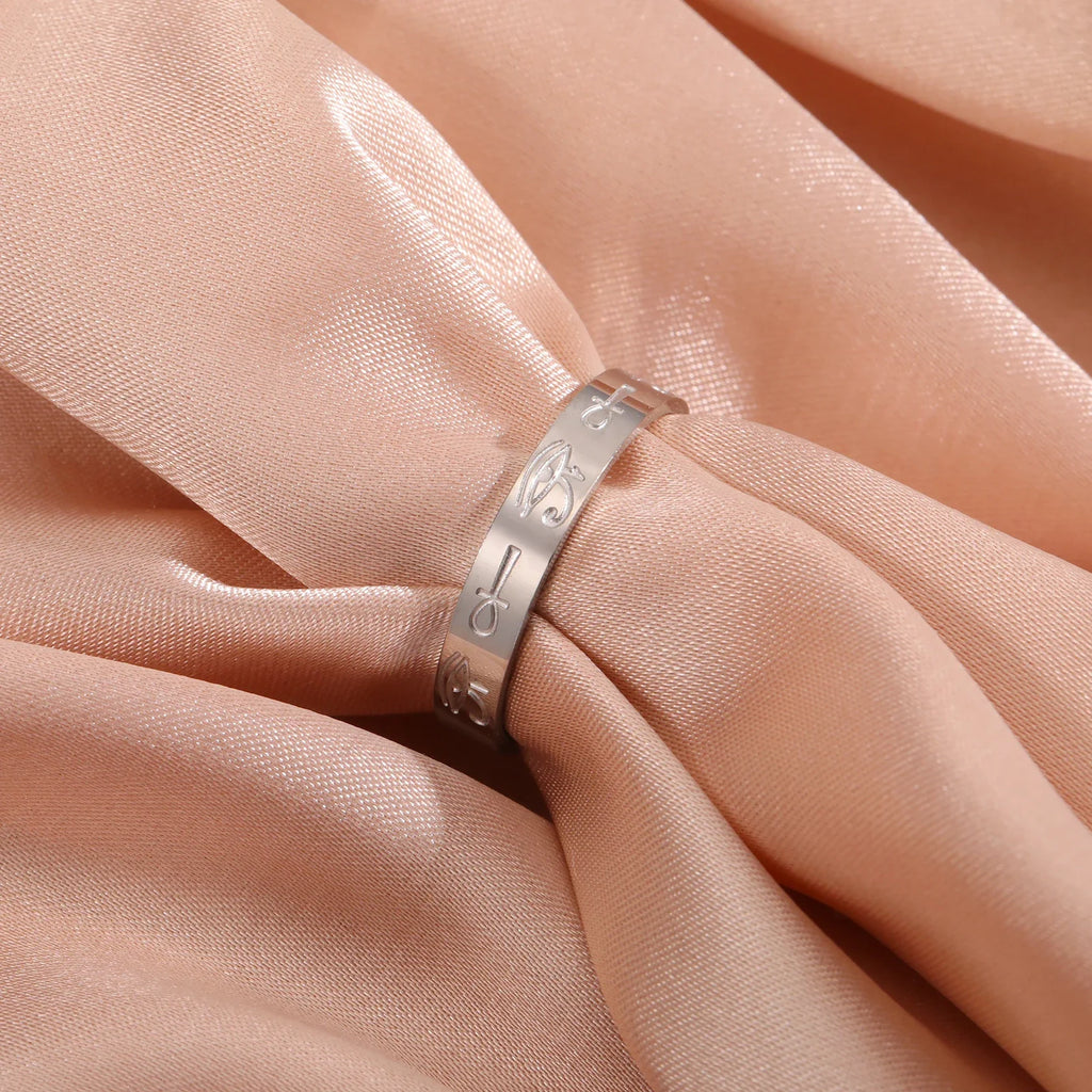 Egyptian Ring for Women Silver