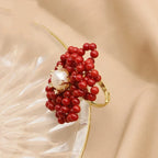 Ring in the Shape of a Coral Flower and Pearls