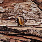 Tiger Eye Stone Ring for Men or Women