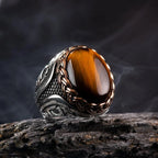 Tiger Eye Stone Ring for Men or Women