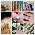 Bague en Zircon Goutte d'Eau