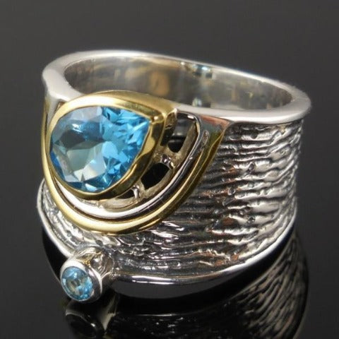 Ethnic Silver Ring with Stone