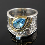 Ethnic Silver Ring with Stone