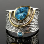 Ethnic Silver and Stone Ring