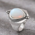 Ethnic Ring with Moonstone
