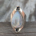 Ethnic Ring with Moonstone
