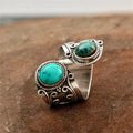 Ethnic Ring Natural Stones