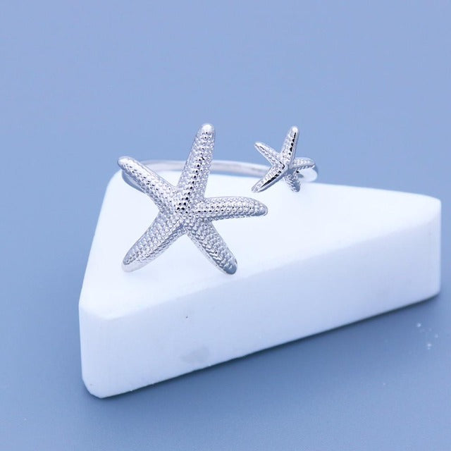 Starfish silver ring