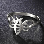 Bague femme abeille argent