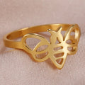 Bague femme abeille or
