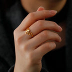 Bague femme abeille or