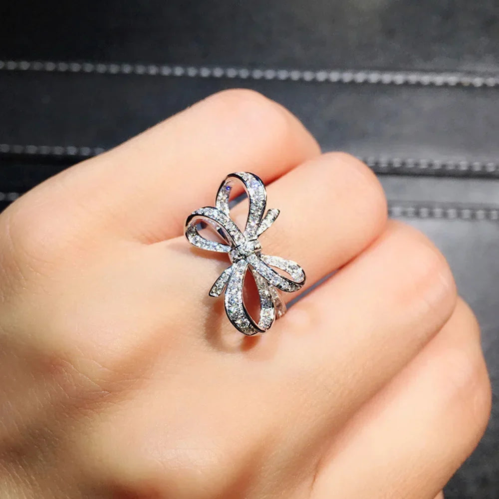 Bague femme noeud papillon
