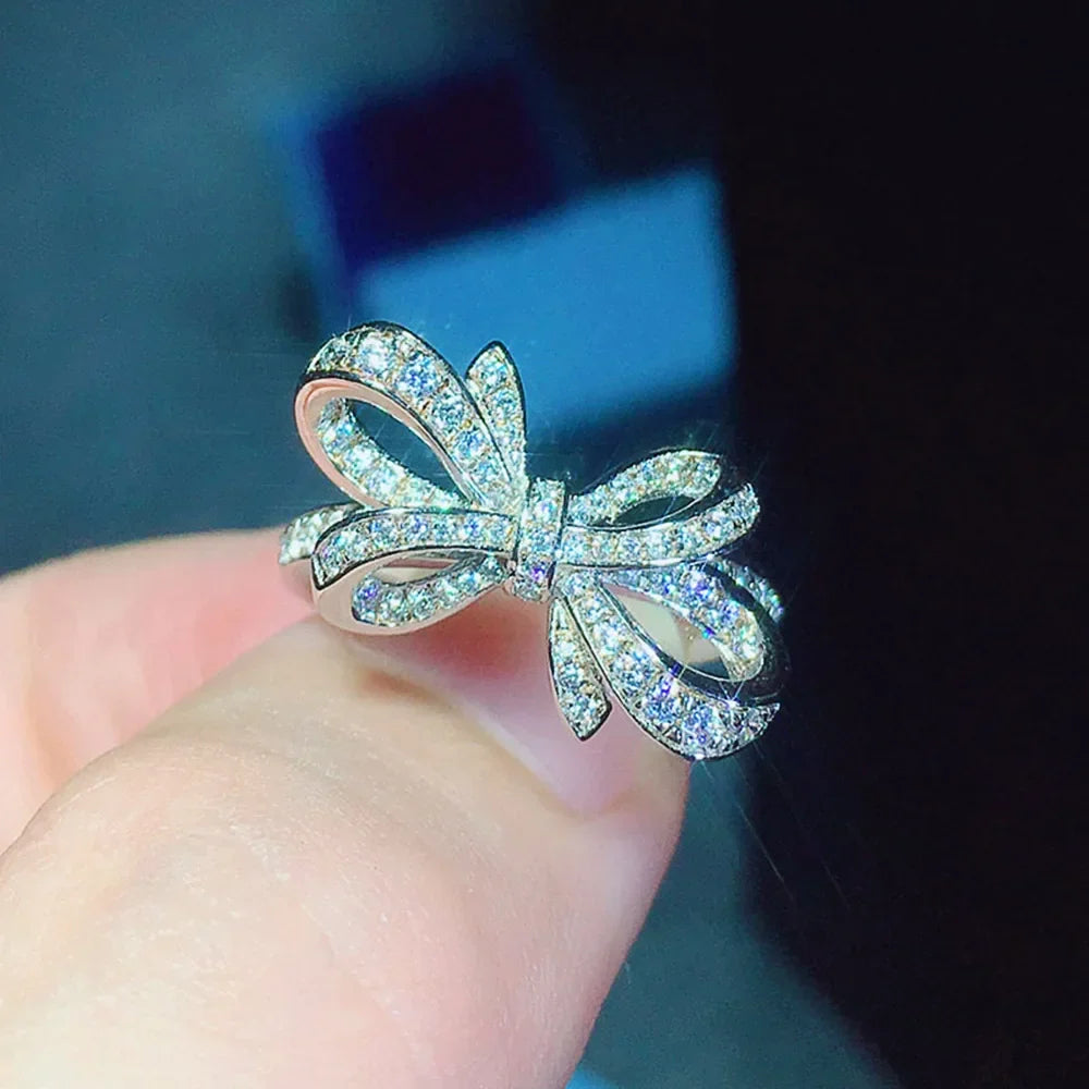 Bague femme noeud papillon