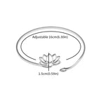 Fine Lotus Flower Ring for Women