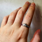 Silver Lotus Flower Ring