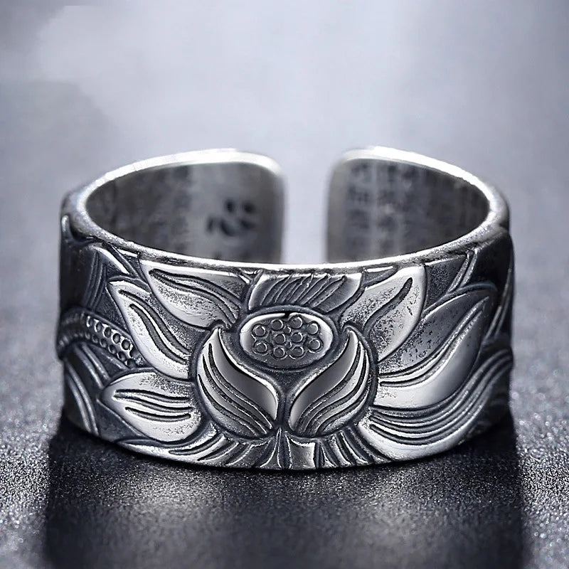 Buddhist Lotus Flower Ring