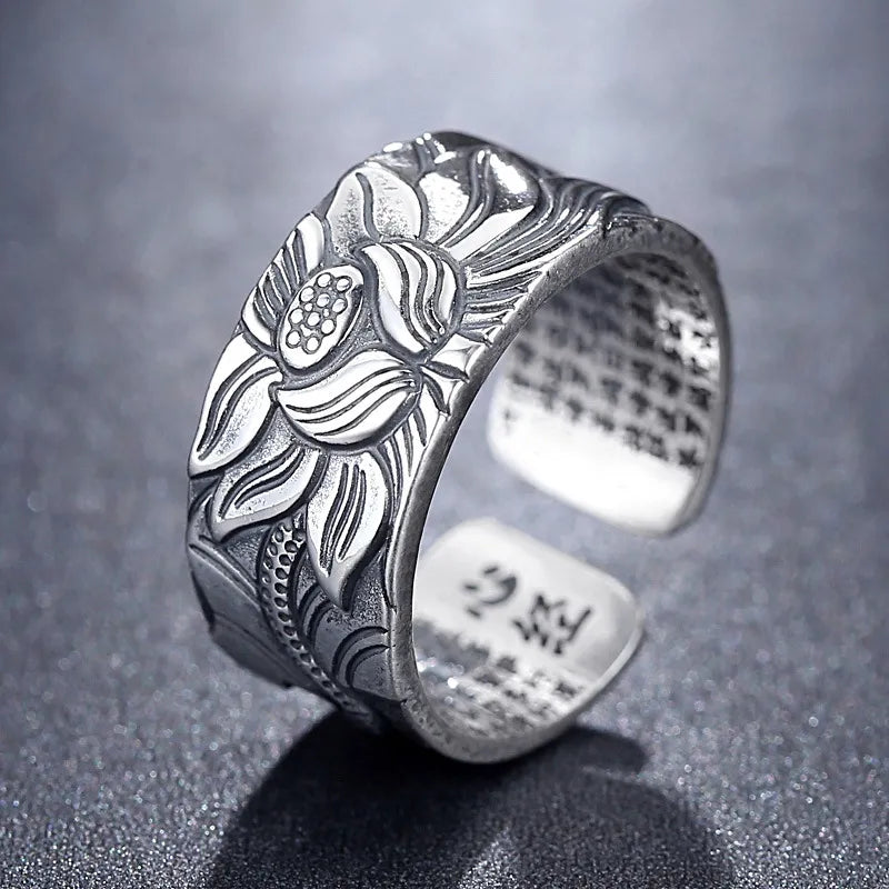 Buddhist Lotus Flower Ring