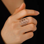 Seed of Life Ring for Women Silver Ring