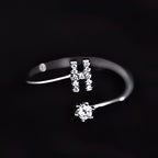 Bague initiale femme - lettre h