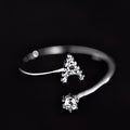 Bague initiale femme - lettre a