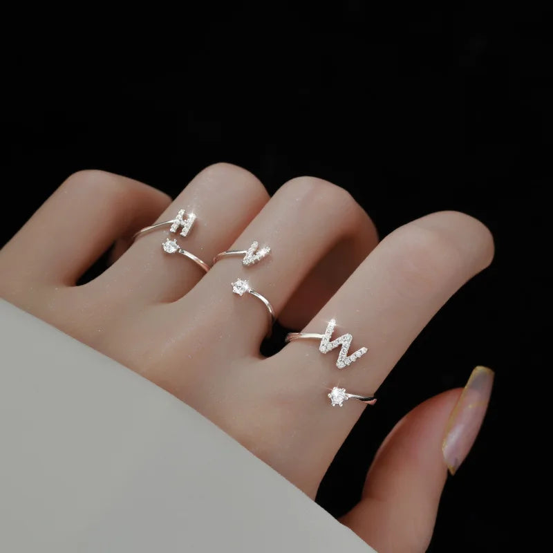 Bague initiale femme h