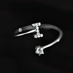 Bague initiale femme - lettre i