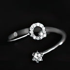 Bague initiale femme - lettre Q