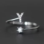 Bague initiale femme - lettre y