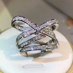 Bague large noeud papillon