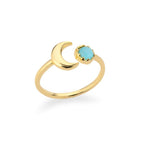 Moon Ring Woman Star Ring gold