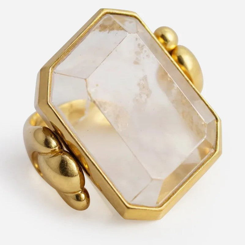 Marique ring vintage French crystal 