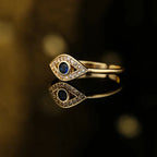 Blue Turkish Evil Eye Ring