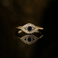 Blue Turkish Evil Eye Ring