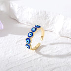 Blue Turkish Blue Evil Eye Ring