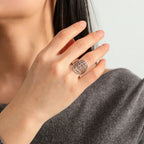 Bague mixte avec gravure en hébreu juif argent