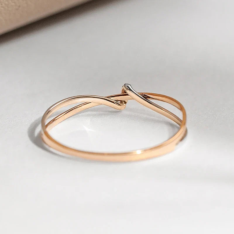 Bague noeud d'éternité mère fille