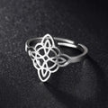 Witch's Knot Ring Silver