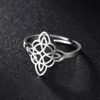 Witch's Knot Ring Silver