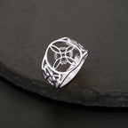 Witch's Knot Ring Woman Protection Wiccan Silver Ring