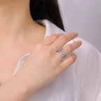 Witch's Knot Ring Woman Protection Wiccan Silver Ring