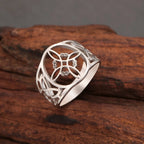 Witch's Knot Ring Woman Protection Wiccan Silver Ring