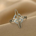 Fine Witch's Knot Ring Silver