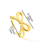 Bague noeud papillon pour femme